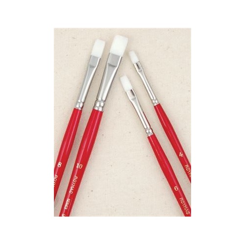 Roymac Brush Series 956 Premium White Taklon Flat #0