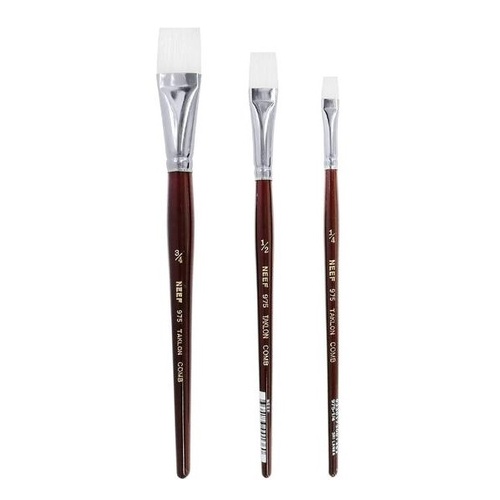Neef Brush Series 975 White Taklon Comb/Rake 1/2 Inch 12Mm