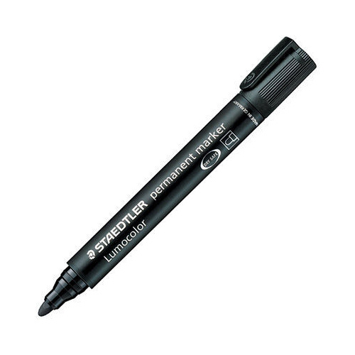 Bullet Tip Permanent Marker 2Mm Black Box Of 10 Of One Colour
