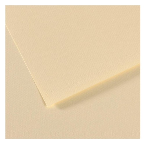 Mi-Teintes 160 Sheet 50 X 65 Cm - Pkt Of 10 Pale Yellow 101