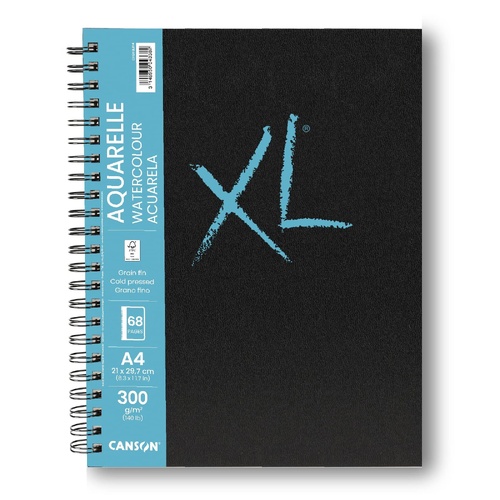 Canson Art Books Xl Aquarelle 300Gsm A4 68 Page 
