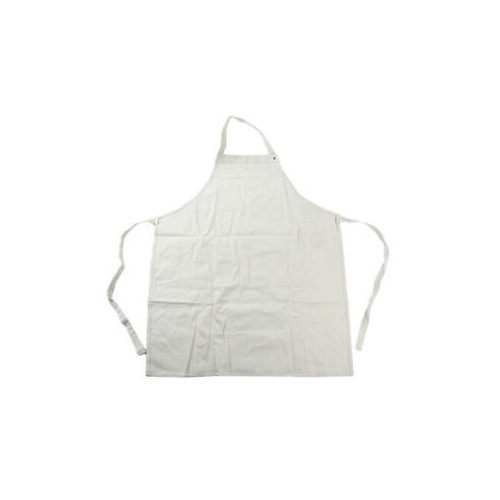 White Canvas Apron Without Pockets 72Cm X 60Cm Wide