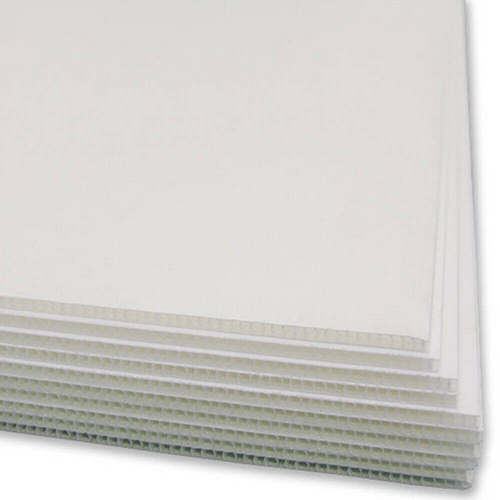 Coreflute White Polypropylene Corrugated Board 610 X 915 X 5Mm Thick