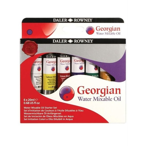 Canson Georgian Water Mixable Oil Starter Set 6X20Ml