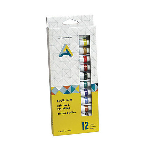 Economy Oil Paint Set Of 12 X 12Ml Tubes