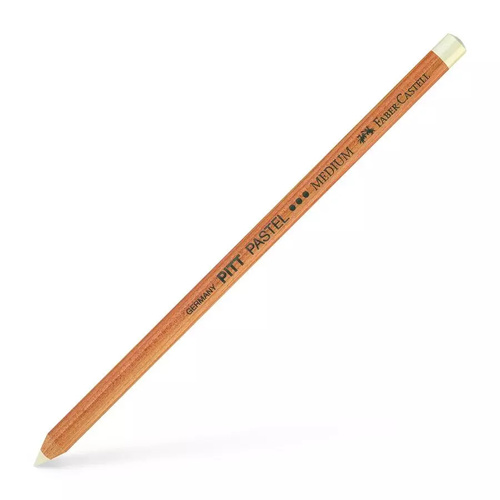 Faber-Castell Pitt Artists Pastel Pencils Box Of 6 Of One Colour 101 White Medium