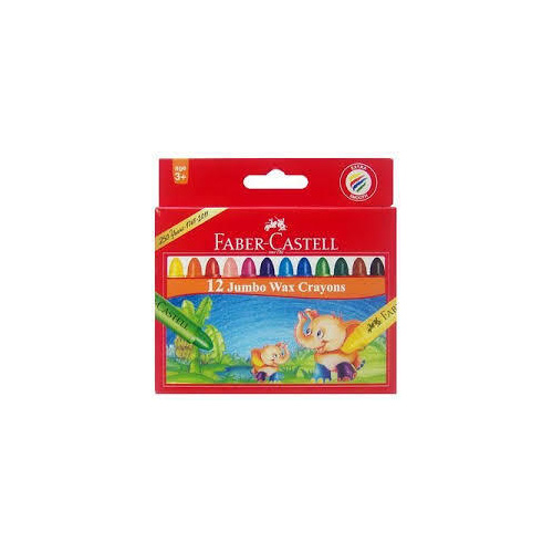 Faber-Castell Giant Wax Crayons Set Of 12 Assorted