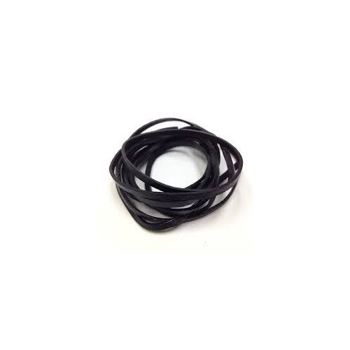 Flat Leather Thonging 3Mm Flat Black X 10Mtrs