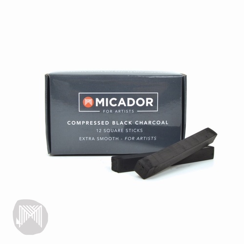 Micador Compressed Charcoal Box Of 12 Sticks