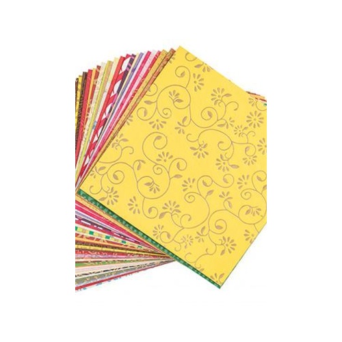 Hand Made Paper Squares 15 X 15Cm. Pkt Of 50.