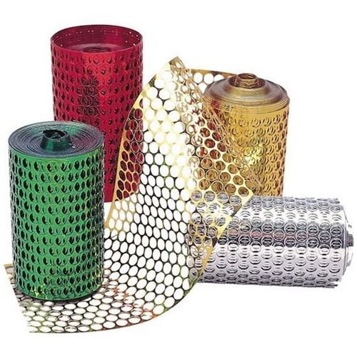 Honeycomb Metallic Mesh 10Cm X 10M Rolls Bag Of 4 Assorted Colours