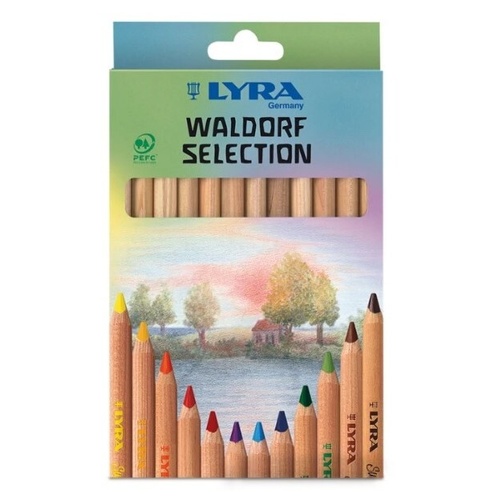 Lyra Super Ferby Unlacquered Waldorf Selection Hangable Cardboard Box 12 Pcs