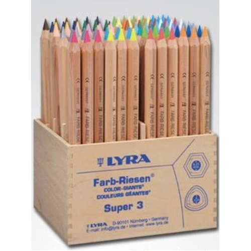 Lyra Color-Giants Unlacquered Wooden Display 96 Pcs
