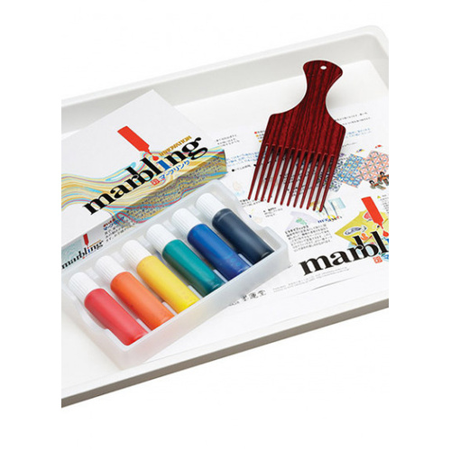 Marbling Kit Complete With Tray, Comb, Inks And Full Instructions