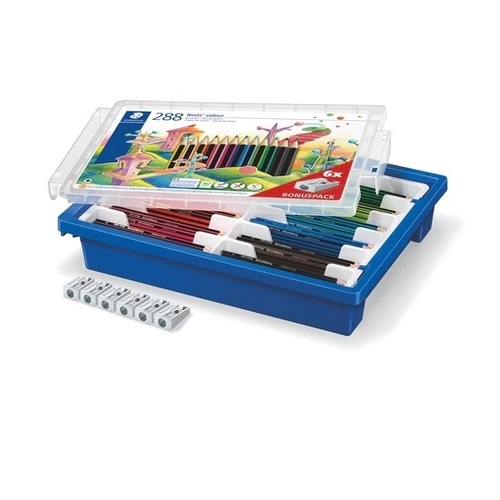 Staedtler Norris Club Coloured Pencils Tub Of 288 Assorted Colours (24 Pieces Each Colour)