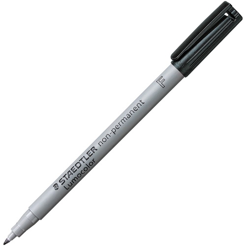 Multi Markers Water Soluble Fine Tip Packet 10 Black. Suitable On Cd, Dvd, Glass, Wood & Ohp Acetate.