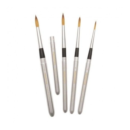 Princeton Aqua Elite Synthetic Short Handle Travel Round 4Pc Set