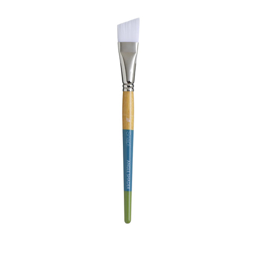 Princeton Snap Synthetic White Short Handle Angle Shader Size 3/4 Inch