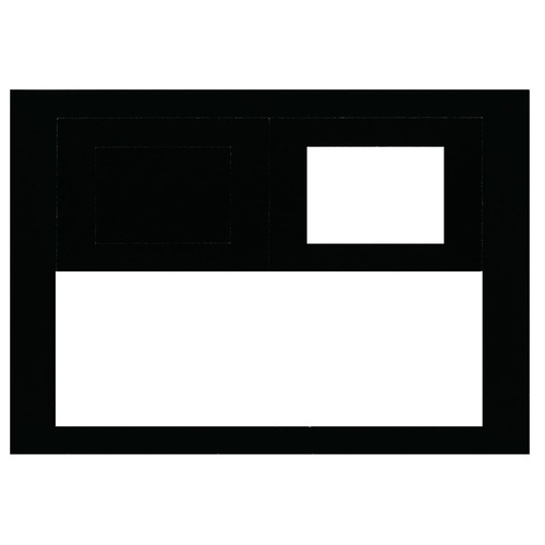 Pre-Cut Mini Frames Pkt Of 10 Sheets Pasteboard.