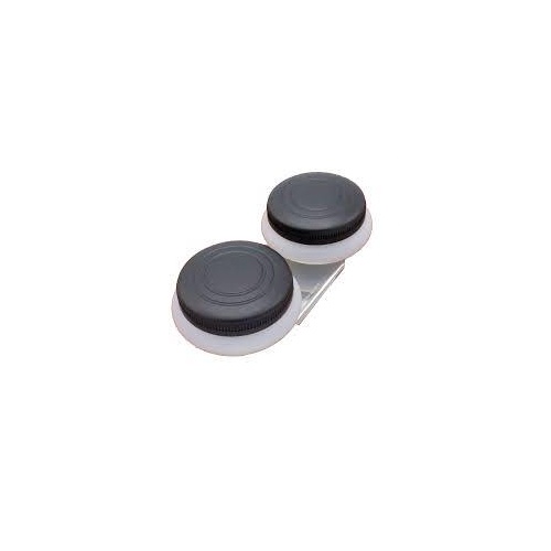 Double Dippers 2 Wells With Plastic Sealed Lids. They Clip Onto Pallets For Easy Access To Mediums When Painting.