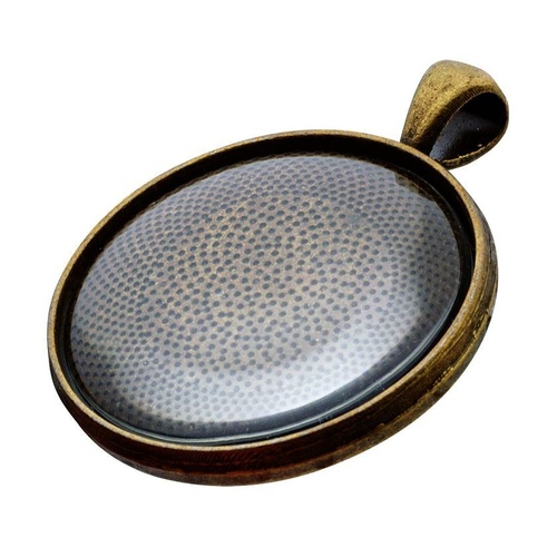 Pendant Cabachon Setting Bronze 30Mm Pkt Of 30.