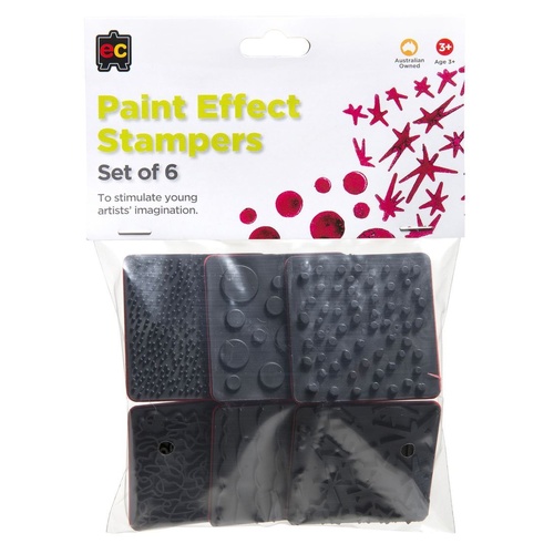 Paint Effect Stampers Set Of 6 Designs