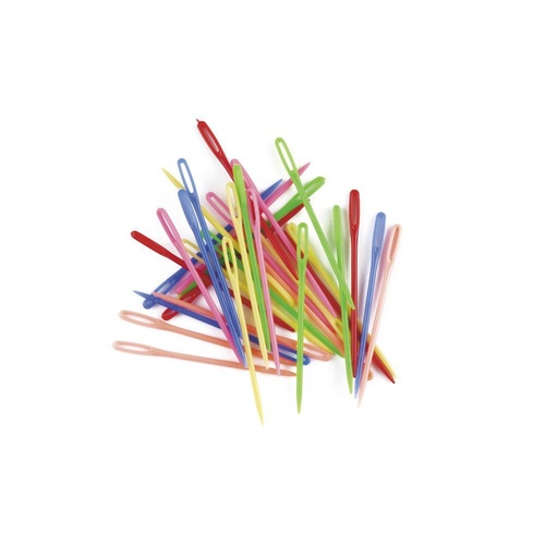 Plastic Needles 7Cm Long,Large Eye Pkt Of 12