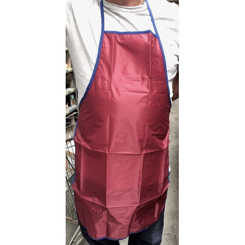 Maroon Polyester Apron 82Cm X 60Cm Wide