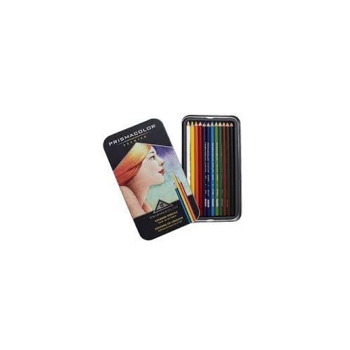 Prismacolour Pencils Sets Of 12 Colours In A Tin.