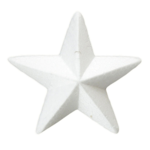 Polystyrene Stars 80Mm Point To Point Packet Of 25