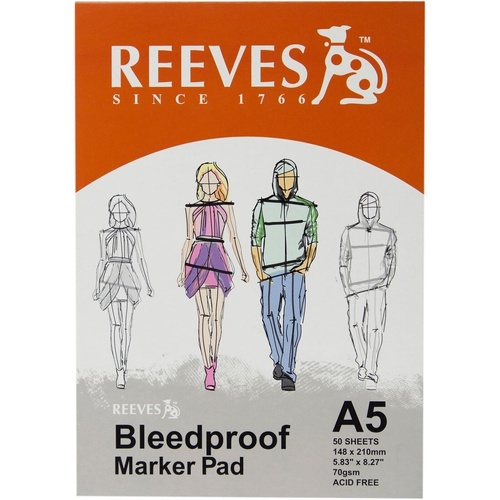 Reeves Bleedproof Pads 70Gsm A3 50 Sheets
