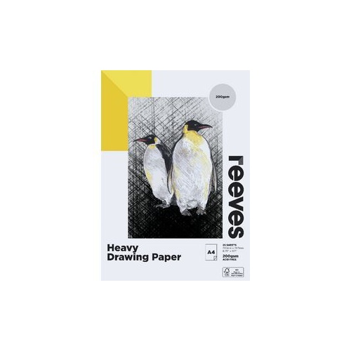 Reeves Heavy Cartridge Pad A3 200Gsm 25 Sheets