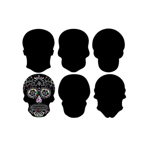 Scratch Art Skulls Packet Of 24