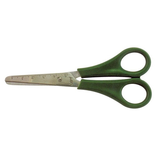 Kindy Scissors B 135Mm Left Handed Plastic Handles With Stainless Steel Blades 