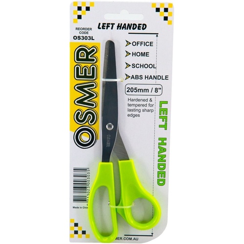 Scissors F Good Quality 212Mm Left Handed Plastic Handles, Stainless Steel Blades 