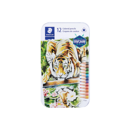 Staedtler Creative Journey Triangular Colored pencils  tin of 12