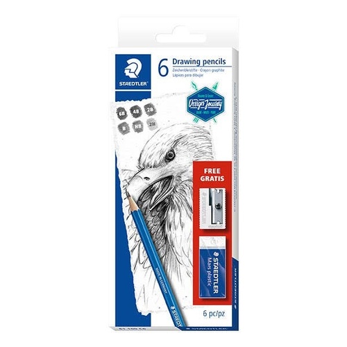 Staedtler Lumograph Sketching Set Of 6