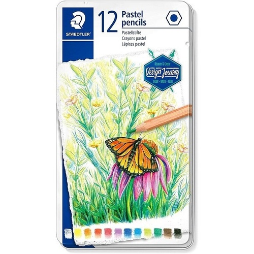 Staedtler Coloured Pastel Pencils Tin Of 12
