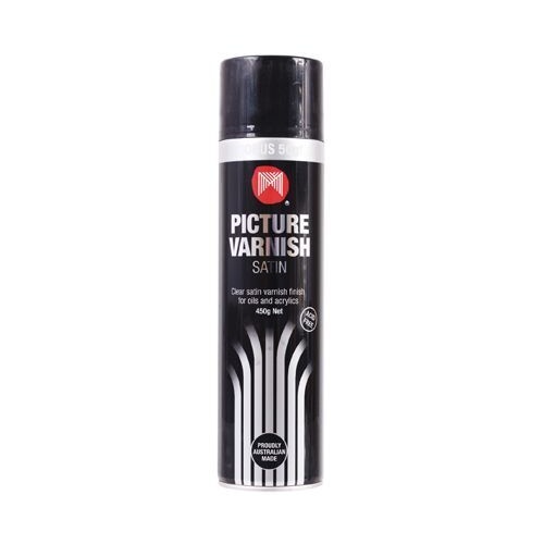 Micador Picture Varnish Satin 400 Gram. High Quality Clear Satin Varnish For Oil & Acrylic Painting. Will Not Yellow With Age.