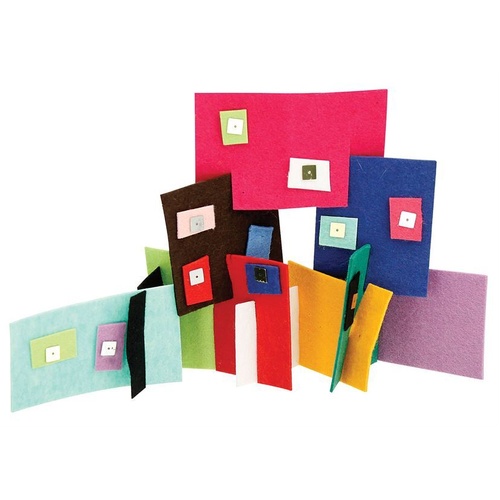 Stiffened Felt A3 Packet Of 10 Assorted Colours