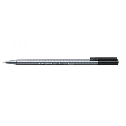 Staedtler Triplus Markers 0.4Mm Tip Black Box Of 10